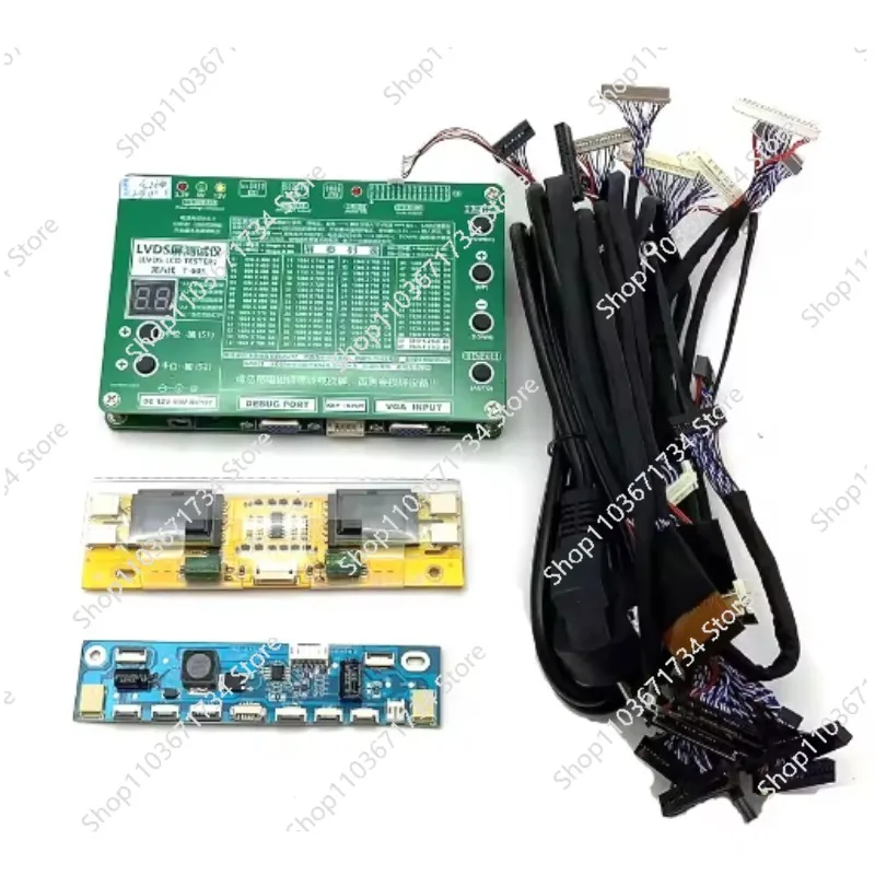 New Upgrade  Laptop TV/LCD/LED Test Tool Kit 7 -84 Inch LVDS Led Panel Tester 14pcs/LVDS Cables + High-pressure Board + Adapter
