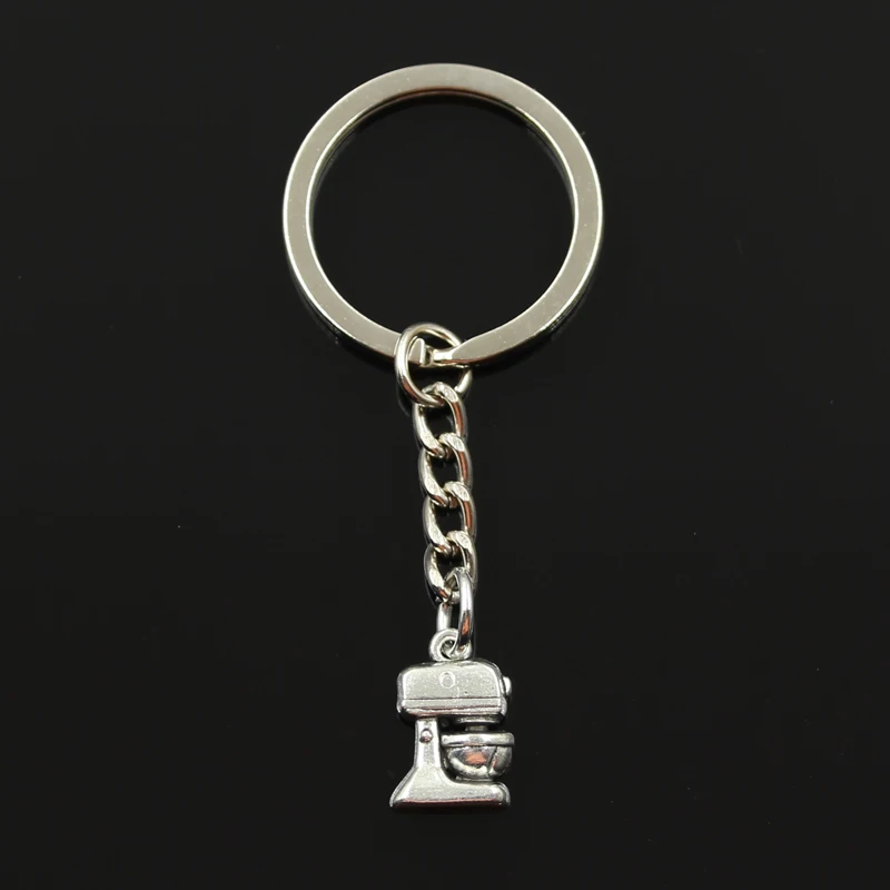 New Fashion Keychain 16x10mm Electric Mixer Kitchen Cooking Pendants DIY Men Jewelry Car Key Chain Ring Holder Souvenir For Gift