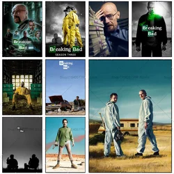 1PC Hot TV Breaking Bad Poster Self-adhesive Art Waterproof Paper Sticker Coffee House Bar Room Wall Decor