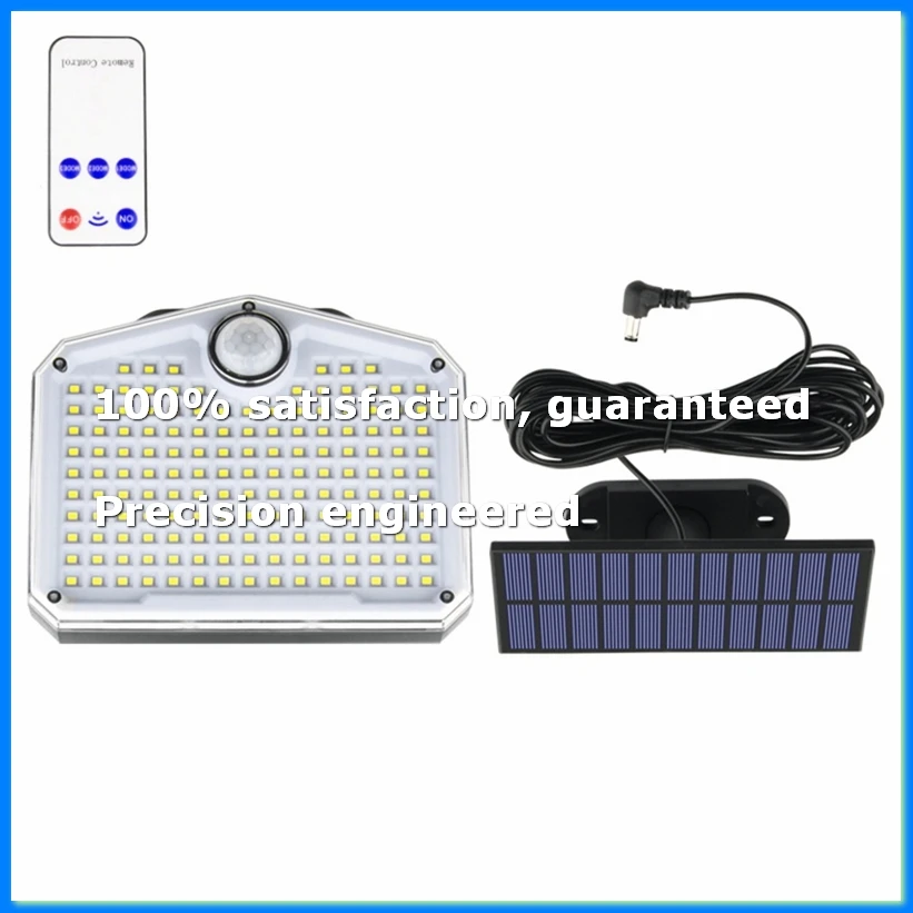 ●Solar Light Outdoor Super Bright Motion Sensor Solar Strong Power LED Garden Wall Lamp IP44 3 Working Mode 153 LED-A57M