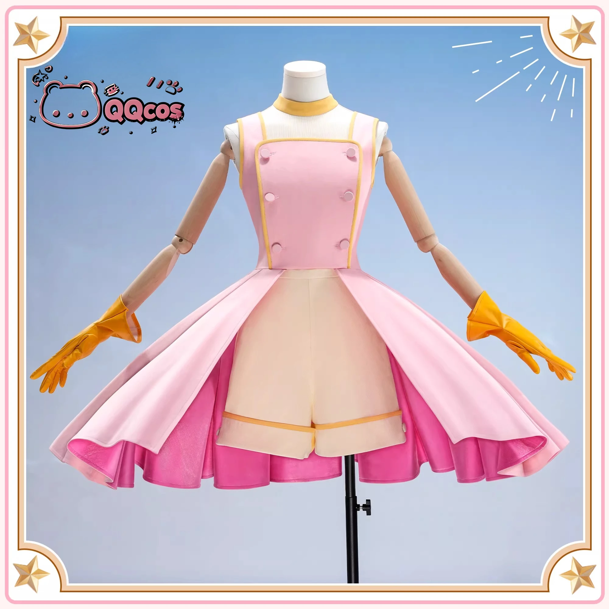 

Sakura Kinomoto THE FIREY Anime Cosplay Series: Cardcaptor Cosplay cute Costume full set QQcos Halloween Carnival Party Costumes