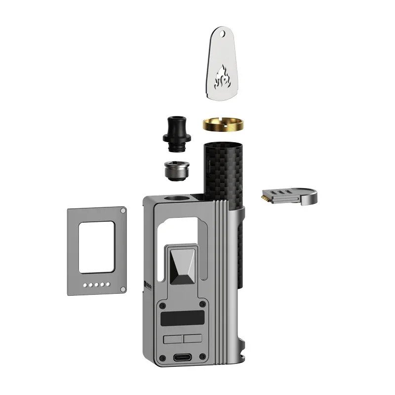새로운 도착 Mike vapes Blaze Aio Blaze Boro Mod 완전 기계식 Vape Box Mod 지원 88w 출력, 단일 18650 배터리로 구동