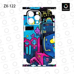 OscarSkinZ Wrap For iPhone17 16 Pro Max Sticker 15 14 Plus Back Film 13 12 Mini Protective Decal Side Frame Back Protector