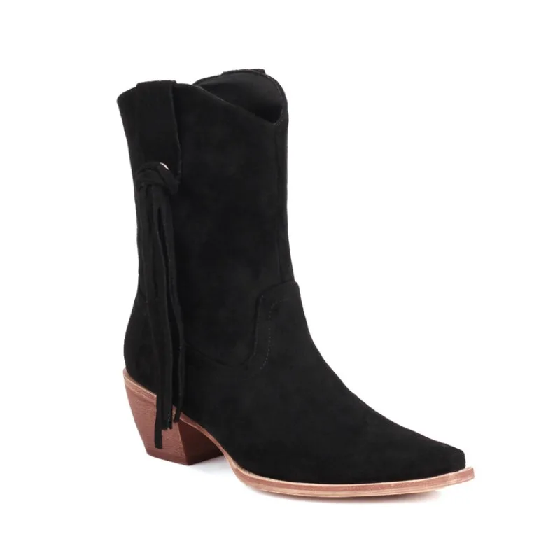 High quality autumn and winter women's shoes Thick Heel Fashion trend Banquets  simple and elegant   Retro