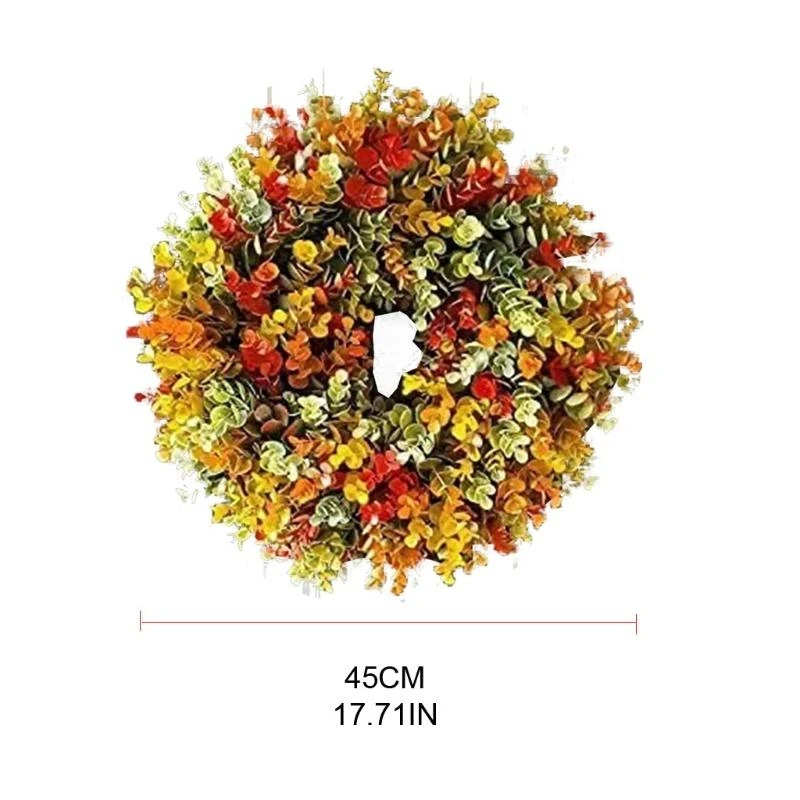 Christmas Imitation Plants Wreath Ornaments Hanging Front Door Home Party 15UB view 6