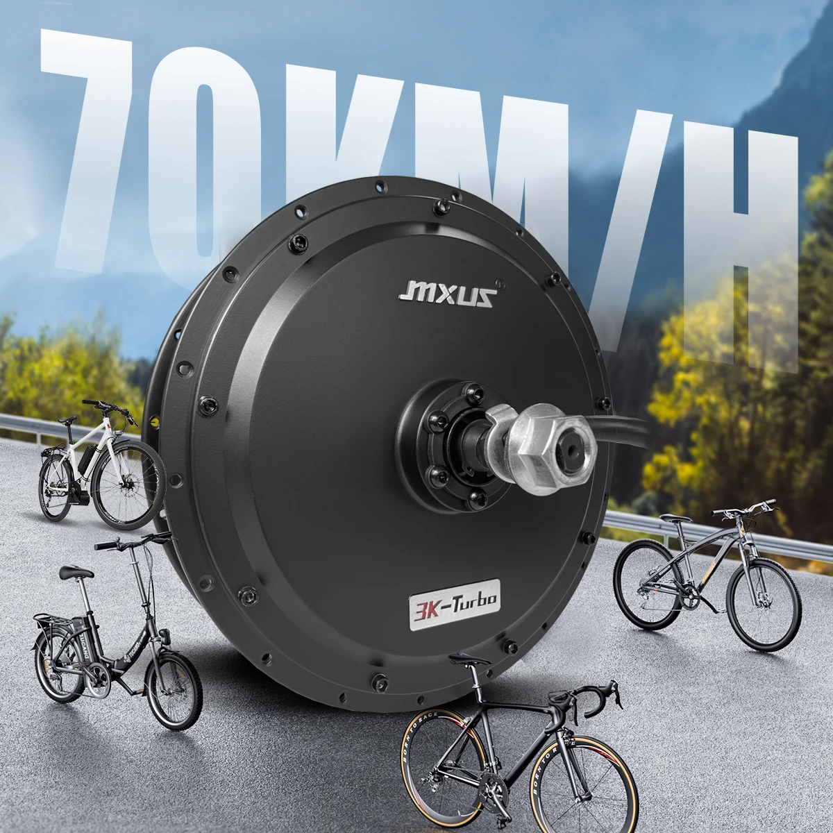 MXUS Electric Bike 72V 3000W M - Ebike Conversion Kit 72V 3000W recension och pris