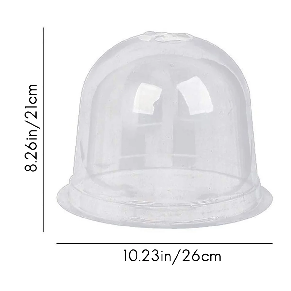 Garten pflanzen glocke, 6 Stück Plastik pflanzen glocke, Vermehrung glocken, transparente Pflanzen kuppel glocken abdeckung zum Erwärmen