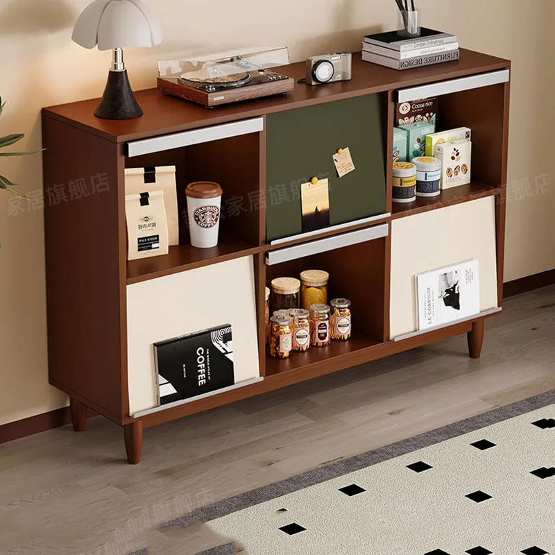 Pantry Luxury Living Room Cabinets Wood Bookcase Curio Wine Sideboards Librero Display Cabinets Mobile Gabinete Hotel Furniture