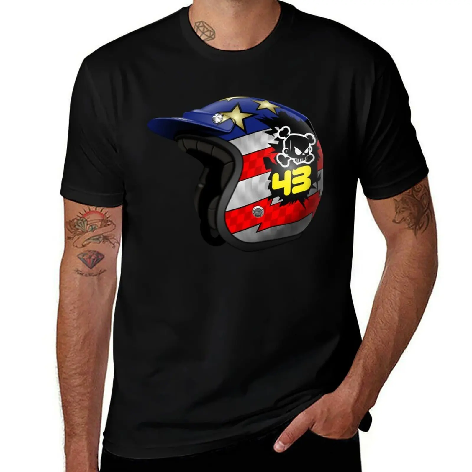 

Ken Block Helmet T-Shirt shirts graphic graphic tee shirt topping mens graphic t-shirts hip hop