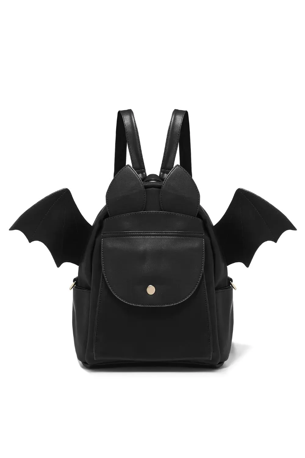 European/American Fashion Personalized Vertical Square Gothic British Style Bat Wing Appearance Design Backpack For Women Trendy