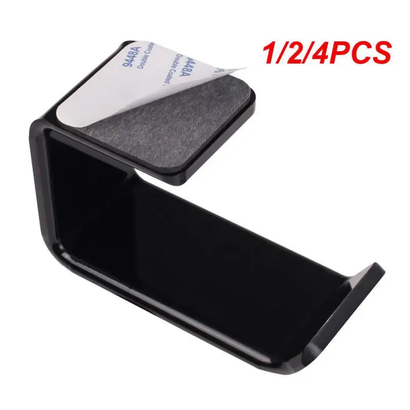 سماعات رأس أكريليك مثبتة على الحائط ، سماعات أذن ، حامل حامل حامل ، تحت خطاف المكتب ، سماعة رأس لاصقة ، 1: 2 ، شماعات: 4