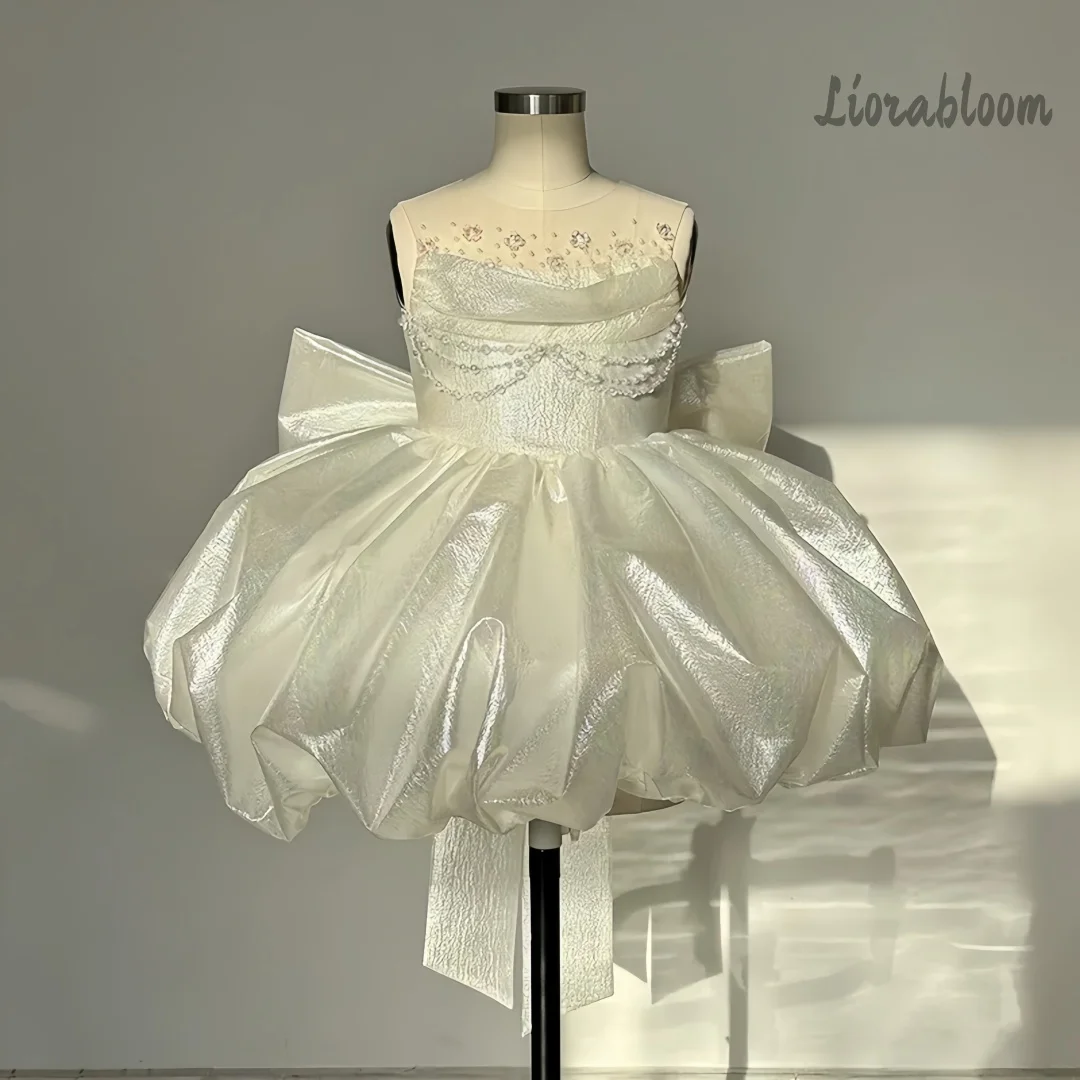 

Children's Wedding Evening Gowns White Flower Girl Dresses Casual Dresses Girls' Prom Dresses Elegant Flower Girl Dresses