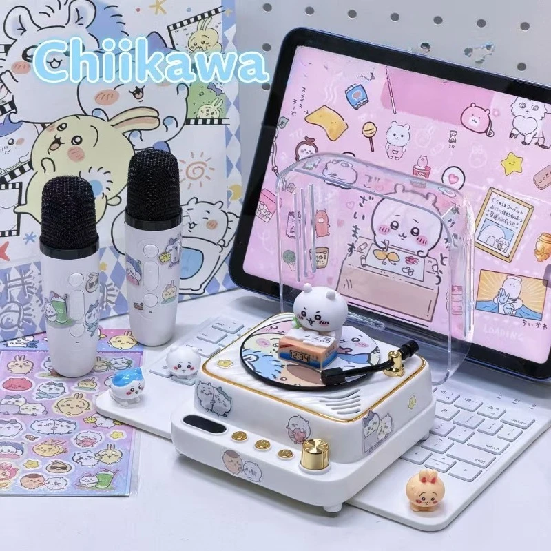 

Anime Chiikawa Portable Bluetooth Speaker Microphone 2-in-1 Wireless Karaoke System Cute Kawaii Birthday Gift 2026 New Lovely