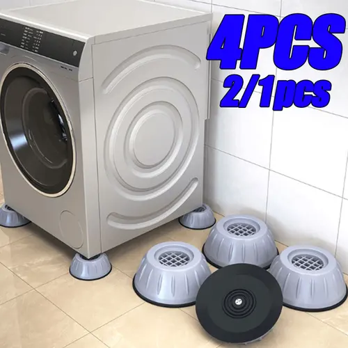 Almohadillas antivibración para pies, almohadillas de goma silenciosas para lavadora, secadora, refrigerador, Base Universal, almohadilla antideslizante fija, 4/2/1 Uds.