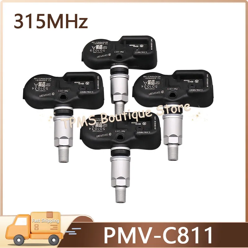 

4pcs 315MHz PMV-C811 40700-1LA0A TPMS Sensors Car Tire Sensors System For Infiniti FX G Q60 Q70 QX50 QX70 QX80 Nissan 370Z Quest