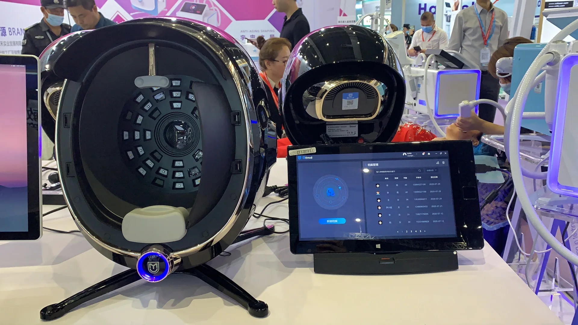 2024年 3Dスキャナー フルフェイス肌分析機 検出ミラー テスター 診断スキンアナライザーマシン 美容サロン スパ用