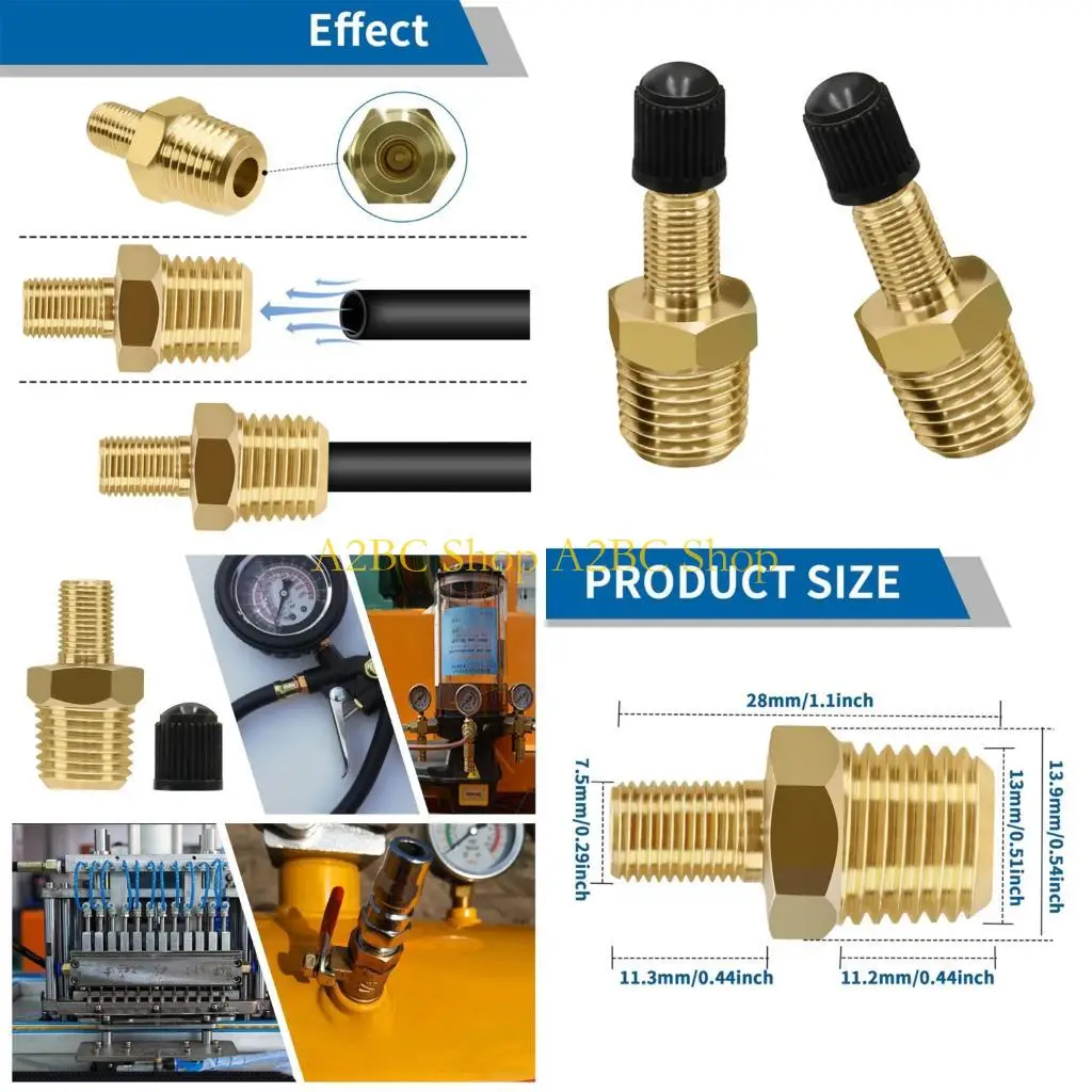 

A2BC 2 кусочки латунной адаптер настройки шин 1/4 дюйма NPT Клапаны, подходящие для пневматического инструмента Автобаржарный к
