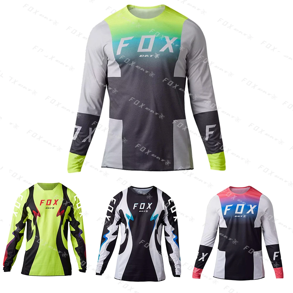 

Bat Fox Motorbike Downhill Jerseys For Mountain Biking Teams Men Cycling Quick Dry Motocross Jersey Motorcycle Clothing MTB T