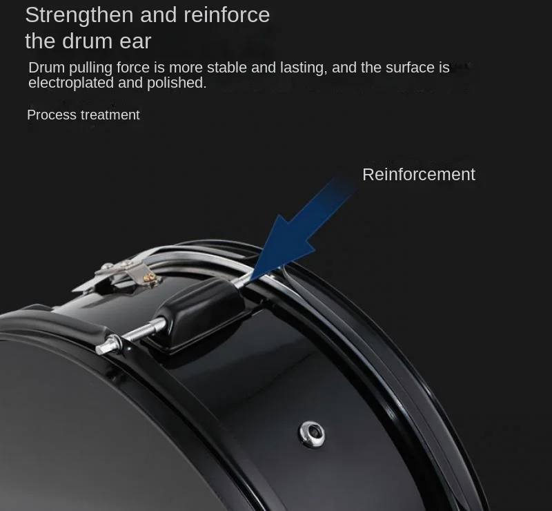 Snare Drum Band Professional Performance Percussion Musical Instrument Beginner Students Practicing Snare Drum with Strap