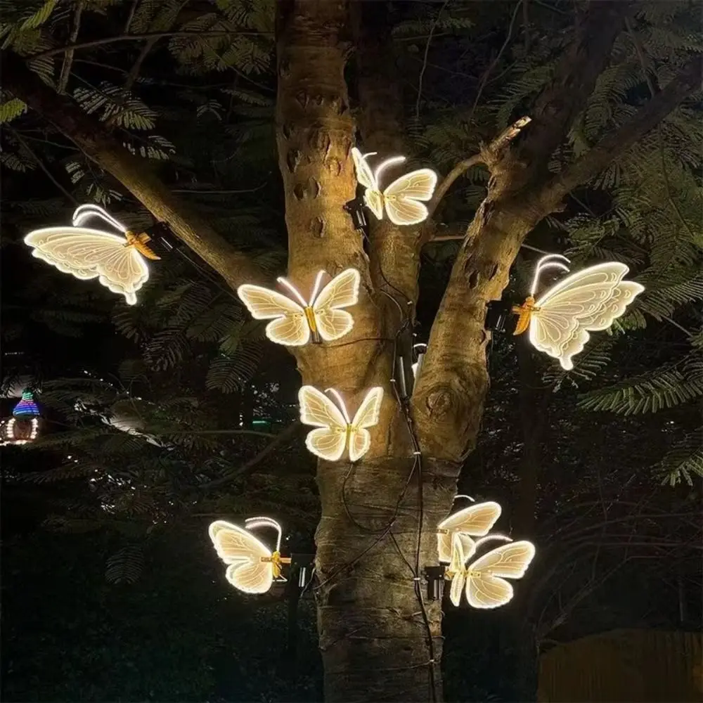 Butterfly Shape Butterfly Shape LED Light Strip Static Fixed Model Outdoor Lighting Outdoor Led Lamp