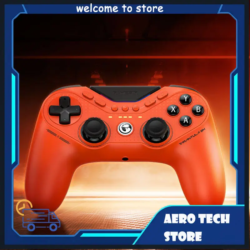 وحدة تحكم ألعاب سلكية للكمبيوتر Tarantula 8K، عصا تحكم ميكانيكية TMR للكمبيوتر الشخصي وSteam وSwitch والهواتف الذكية 