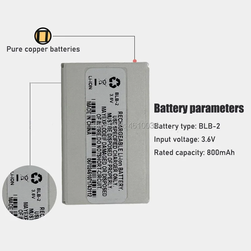 BLB-2 Battery for Nokia 3610 6510 6590 6500 6590i 7650 8290 8310 8390 8210 8250 8270 8850 BLB 2 800mAh New image 5