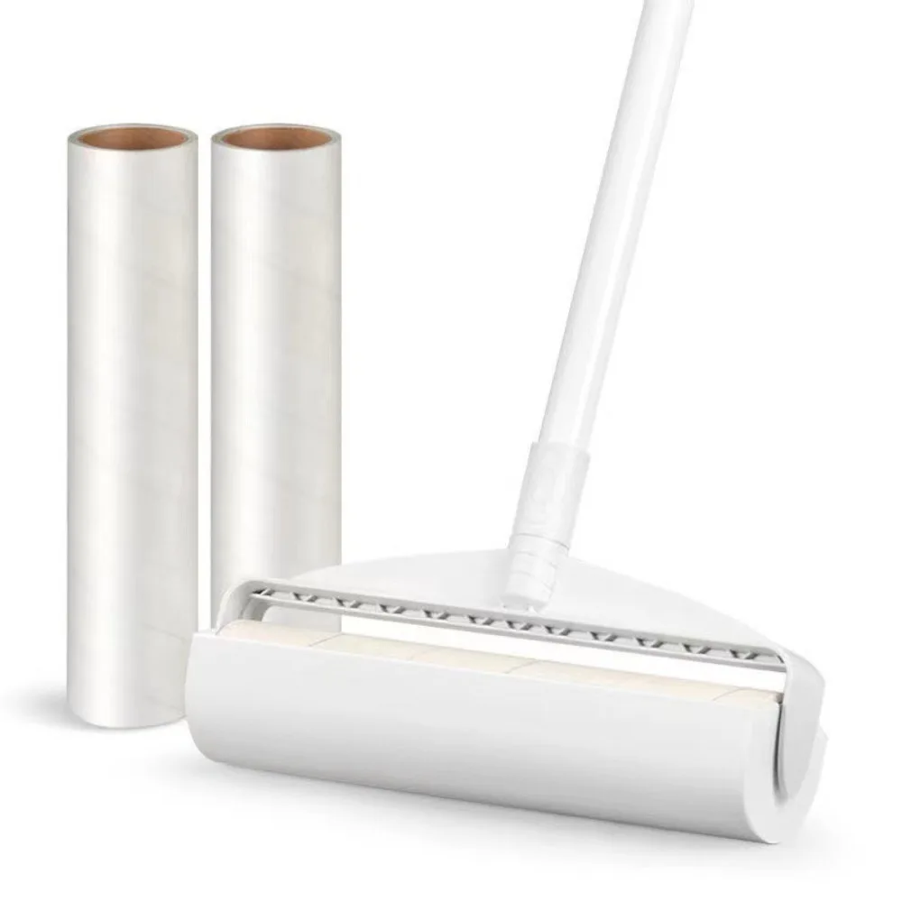 Tearable Telescopic Rod Lint Roller Large Detachable Pet Lint Applicator Adjustable Sticky Mop Cleaning Rollers Clothing