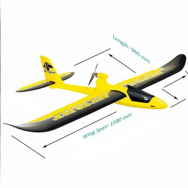 Joysway-ラジコン飛行機グライダー,1580mm,freeman  6103v3,耐久性のあるepo胴体と翼を備えた超大型の航空機,rtfバージョン - AliExpress