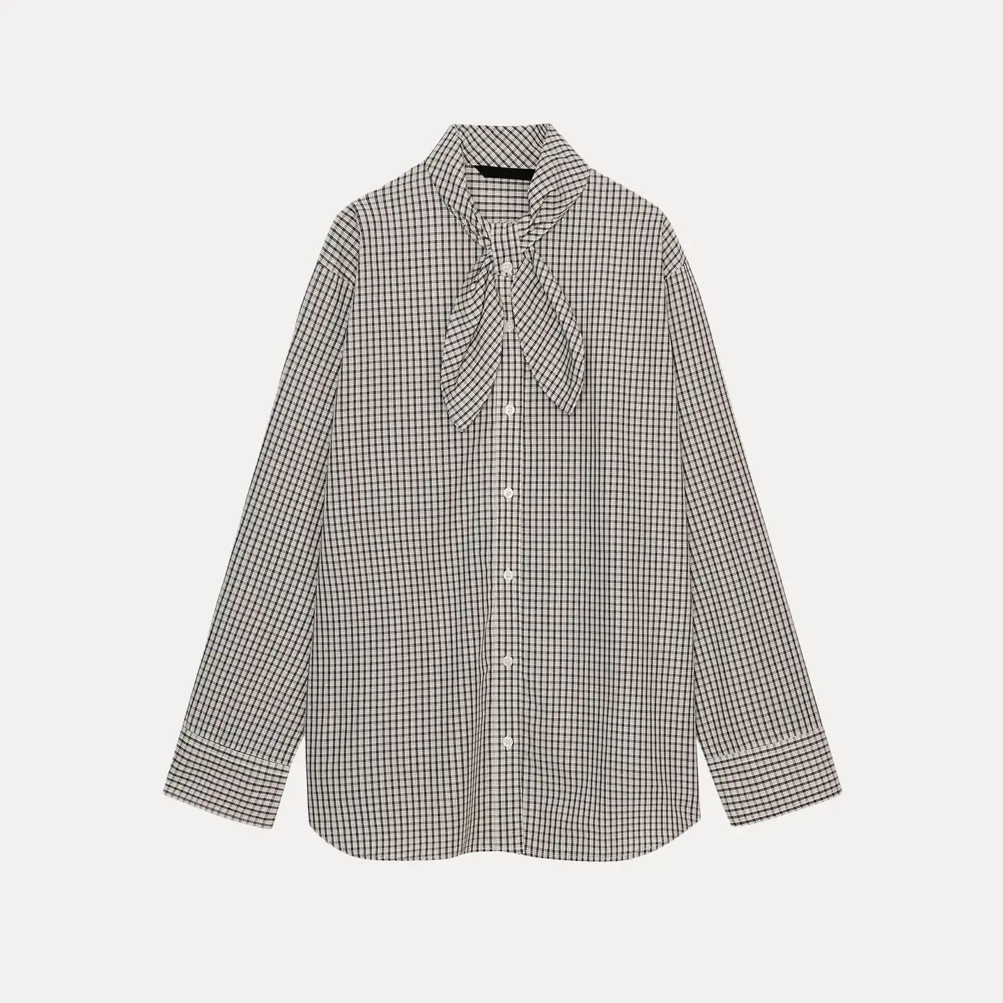 

Women's Plaid Scarf Faionable Versatile Spring 2026 irt Matching Wide Range of Outfits Z Loose Fit Long Sve