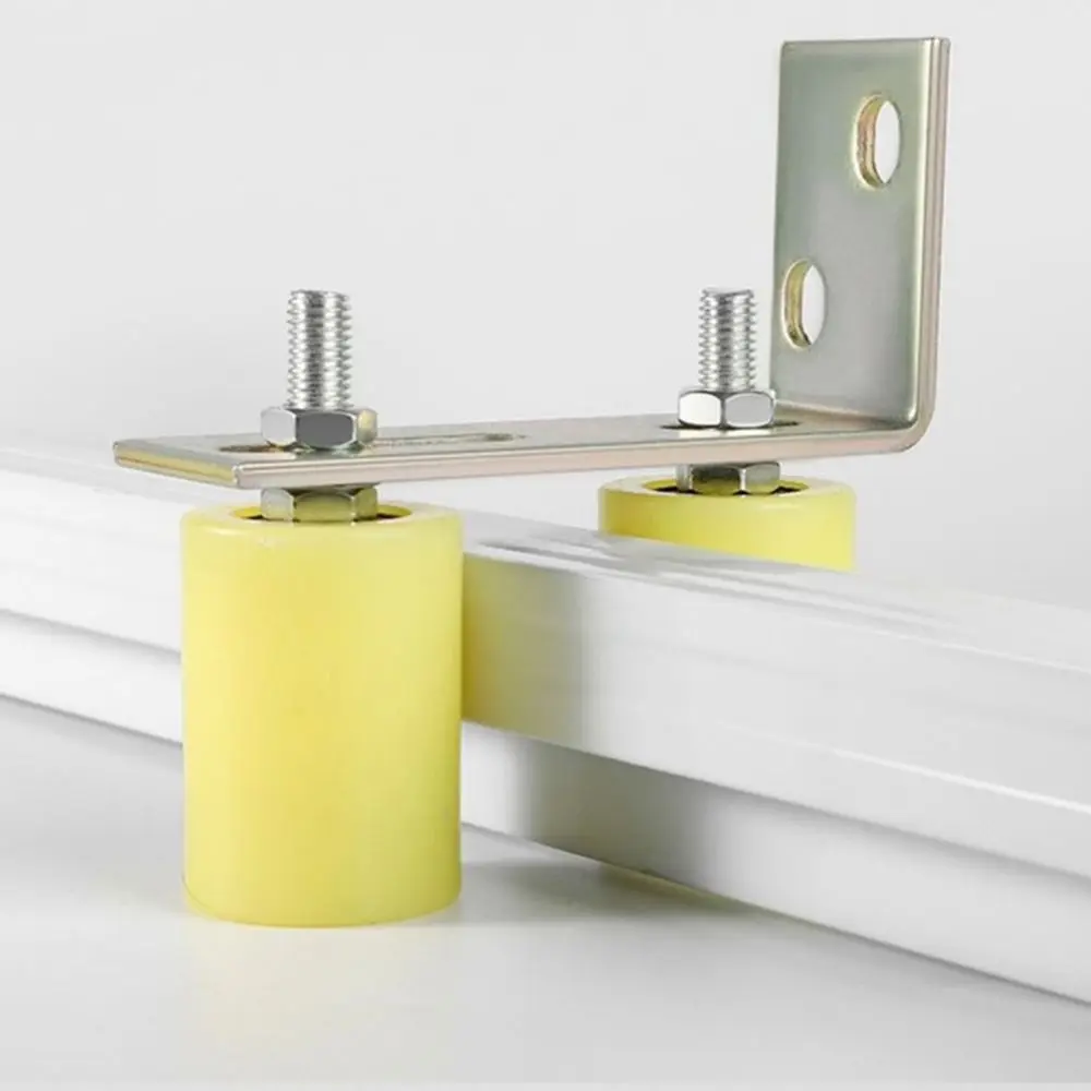 Nylon Slide Gate Guide Roller Plastic Double Bearing Gate Assembly Support Thickened Bearing Guiding Wheels Sliding Gate