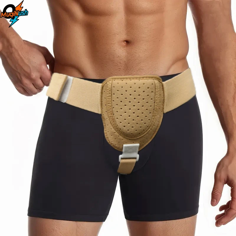 

MuqiNush Portable Hernia Gas Belt Adult Soft Breathable Inguinal Support BeltInguinal Protection Fixed Belts Light Pain Relief