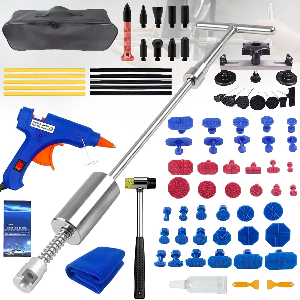 

Auto Sheet Metal Dent Repair Tools Car Body Paintless Mix Size Suction Cup Puller Set Automobile Maintenance Renovate Kit