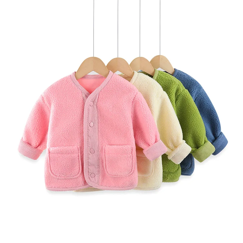 

Josaywin Autumn Winter Jacket for Girls Boys Kids Wool Warm Baby Jacket Coat for Girls Fleece Thick Warm Young Kids Outerwear