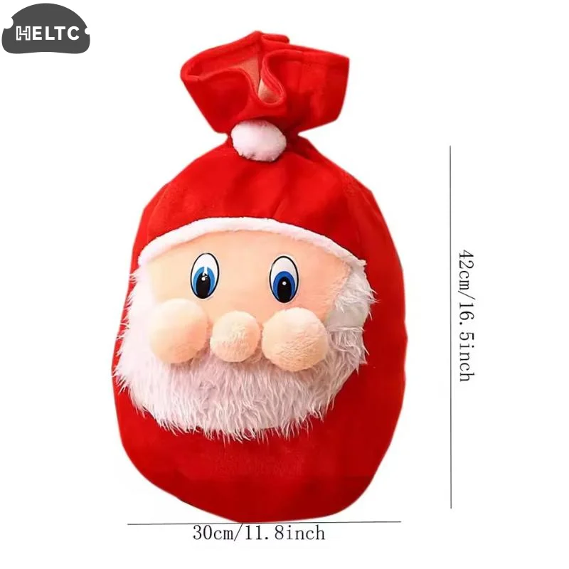 Sacco da Babbo Natale in velluto premium 1 pezzo - Borsa grande riutilizzabile con coulisse natalizia Ideale per confezioni regalo di Natale e regali Decorazioni di Capodanno