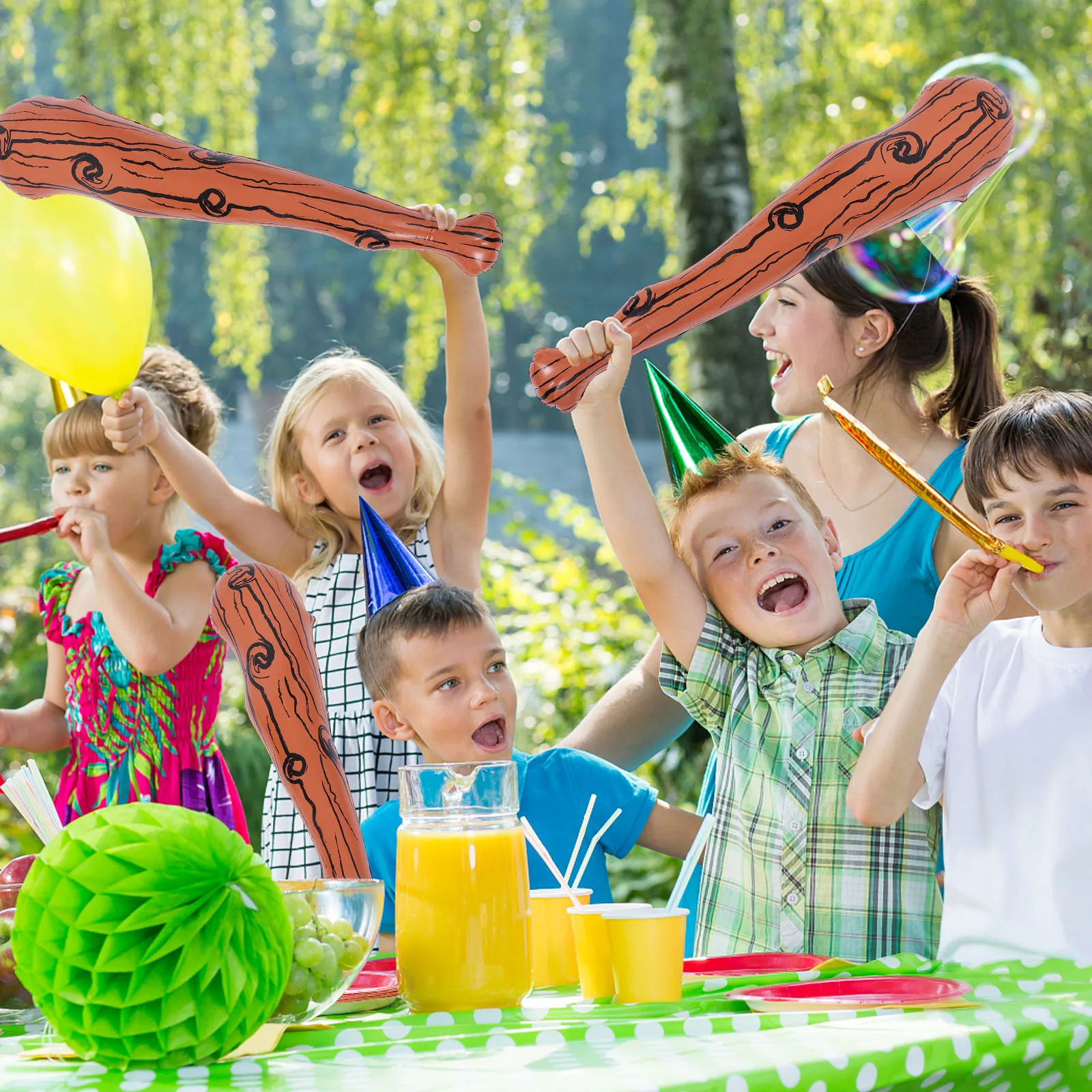 1 st Opblaasbare Honkbalknuppel Speelgoed PVC Materiaal Giant Party Gunsten Heldere Kleuren Kids Carnaval Juichknuppel Speelgoed