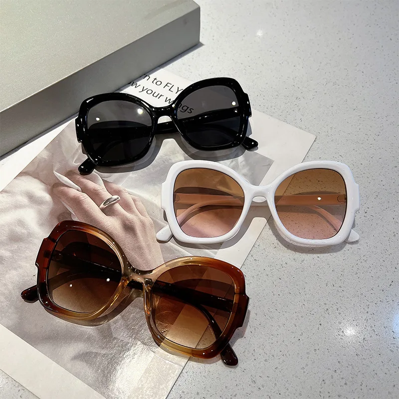Octagonal Frame Sunglasses Lightweight Fashionable Sunglasses Gradient Lens Sunglasses Gradient For Travel Beach Sports