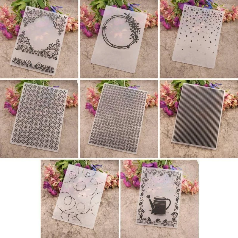 Plastic Embossing Folder DIY Craft Template Mold Stamp Stencils Scrapbook Paper Card Photo Album Making Tool Stripe best sale
