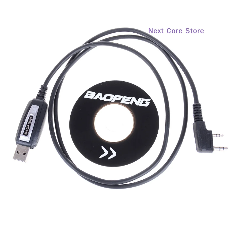 [NC]1Set USB 2Pin Programing Cable With Software CD For  UV-5R BF-888S Radios[NC]