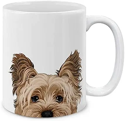 Yorkshire Terrier Dog Ceramic Coffee Mug Tea Cup, 11 OZ