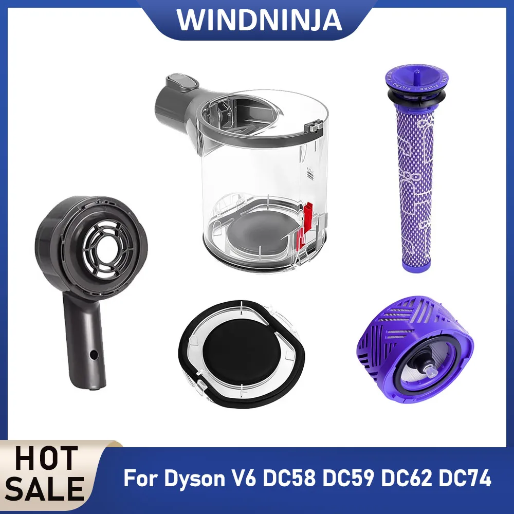 Dust Bucket Dust Bin Lid Parts for Dyson V6 DC58 DC59 DC62 DC74