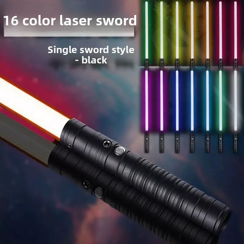 RGB Metal Lightsaber Dueling Smooth Swing Laser Sword  De Luz 16 Color Changing 16 Sounds FOC Rave Flashing Toy