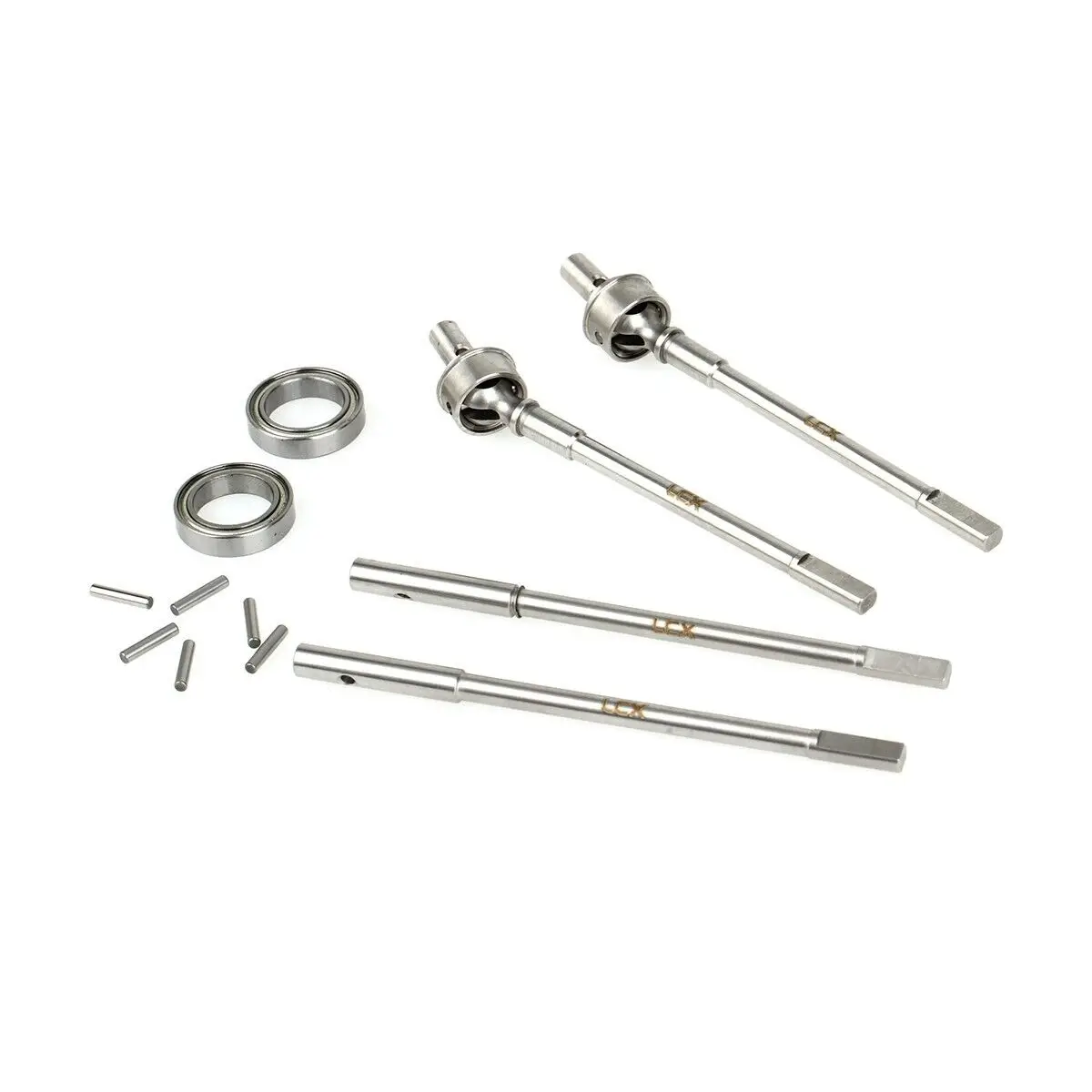 LCX Racing 1/10 RC Crawler In Acciaio Inox AR44 Portale Asse Dritto Albero Motore per Axial SCX10 II Aggiornamenti Accessori