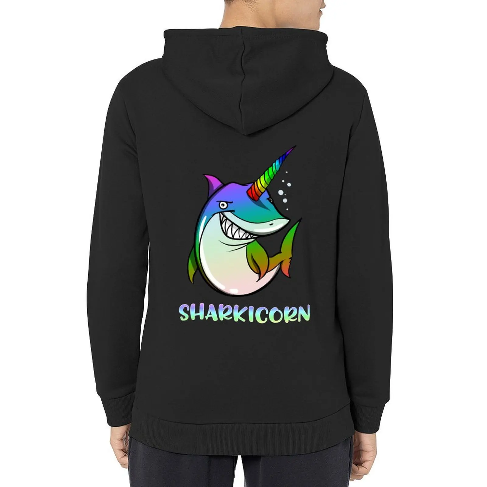 

Sharkicorn Shark Unicorn Ocean Fantasy Hoodie japanese style men's coat anime clothing autumn hoodie