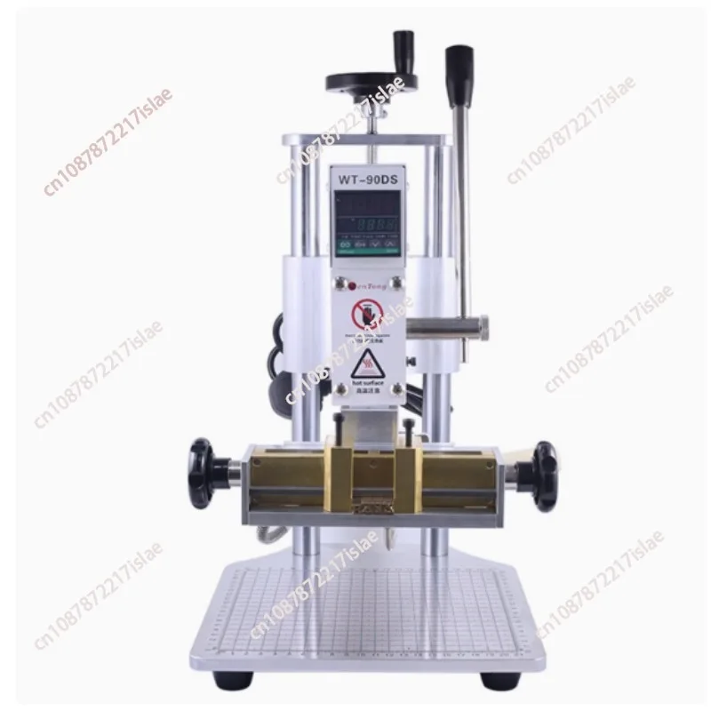 

2 Axis Quick Replace Font Letters Foil Hot Stamping Machine Bronzing Device for Leather Manual Embosser with Positioning Slider