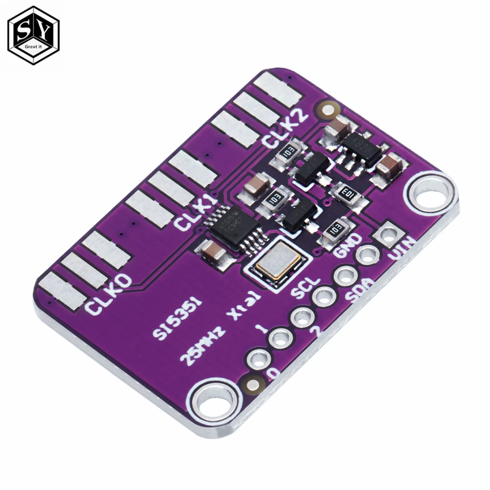 DC 3V-5V CJMCU-5351 Si5351A Si5351 I2C Clock Generator Breakout Board Module Signal Generator Clock 8KHz-160MHz