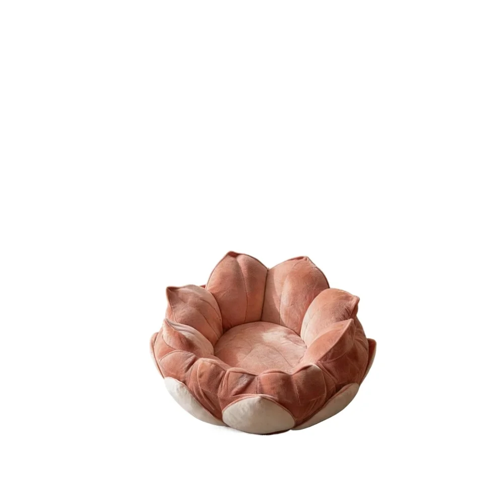 *Lotus shape plush single sofa light luxury living room comfortable leisure furniture