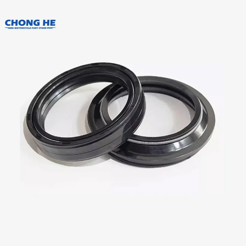 41x54x8 Front Shock Fork Damper Shaft Oil Seal Retainers 41 54 Dust Cover For Harley Davidson FLHTCUTG 1745 Tri Glide Ultra 2017