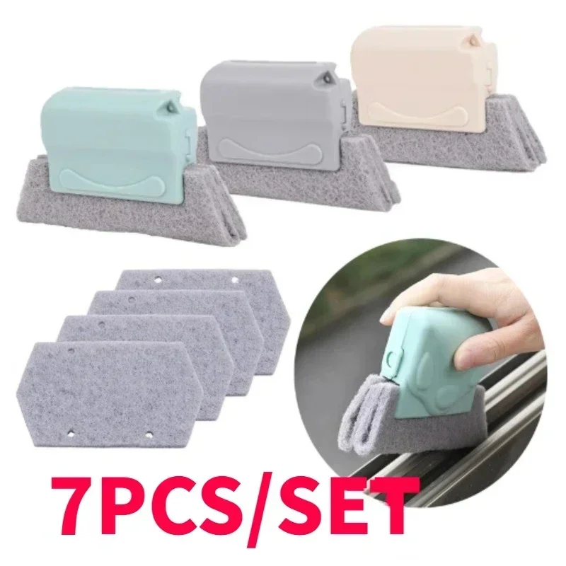 Small Window Groove Cleaning Brush Windows Slot Cleaner Brush Cabinet Deadend Crevice Clean Brushes Household Cleaning Tools