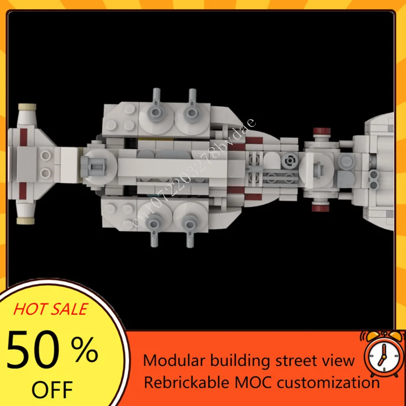 Micro Ghost Tantive IVSpace War Militaire MOC Ruimteschip Battle Aangepaste puzzel Architectuur DIY-montagemodel Puzzel Speelgoed Geschenken