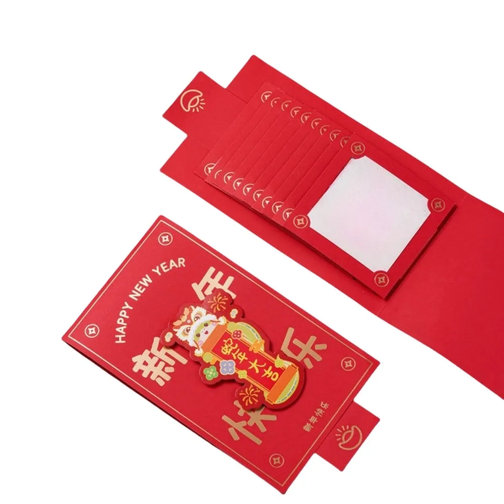 

Китайский 3D Новый Год Красный Пакет Весенний Фестиваль Благословение 2025 Змеи Год Красный Конверт HongBao Lucky Красные Карманы Семья